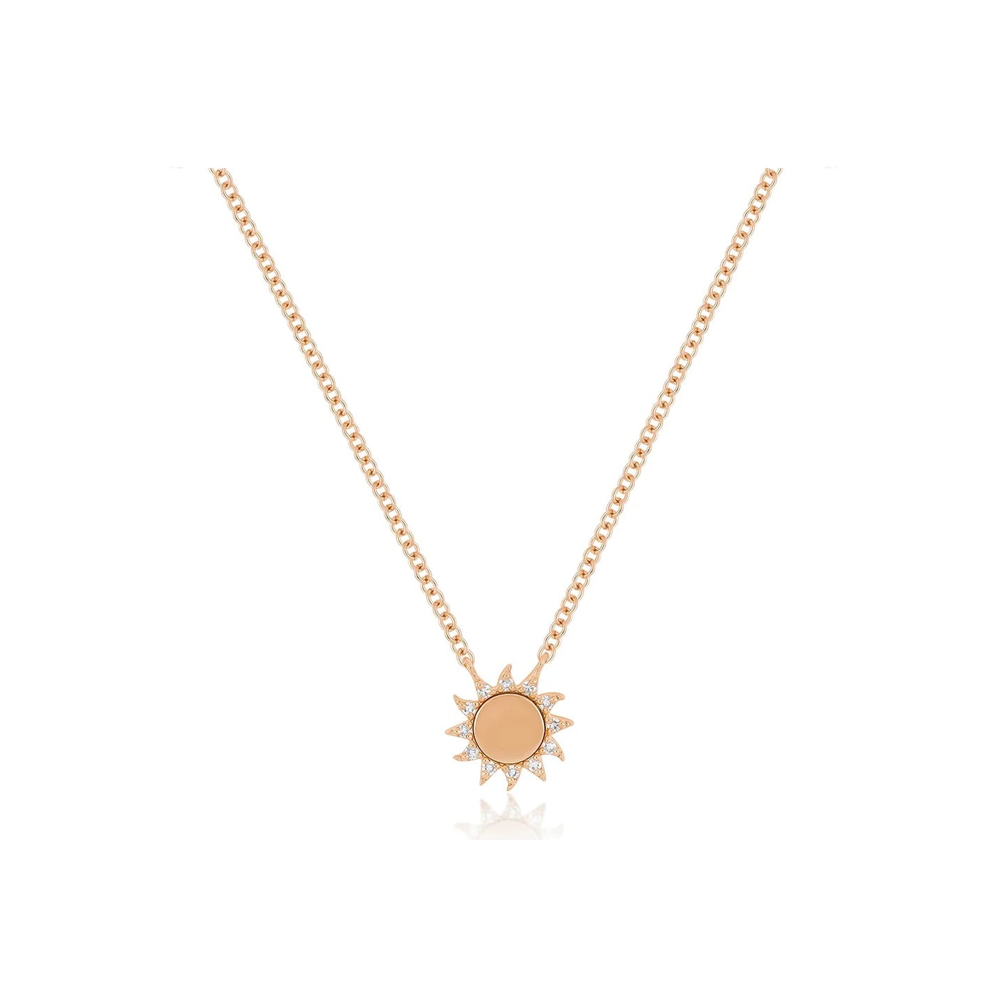 You Are My Sunshine Diamond Necklace-Necklace-EF Collection-14K Yellow Gold-hurdles-jewelry-boulder-colorado