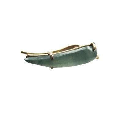 Carved Gemstone Ear Climbers-Earrings-Eleux Jewelry-Left Jade-hurdles-jewelry-boulder-colorado