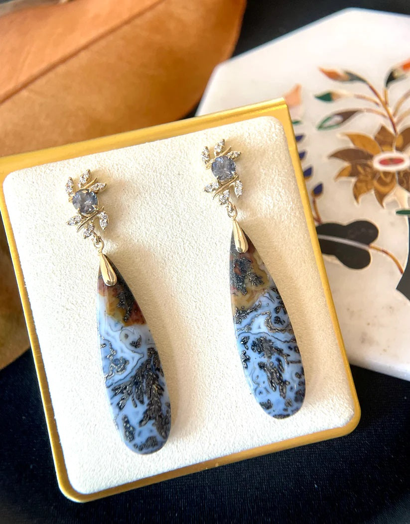 Laurel Earrings-Earrings-Eleux Jewelry-hurdles-jewelry-boulder-colorado
