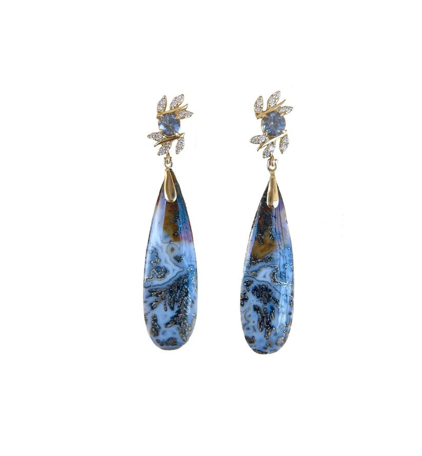 Laurel Earrings-Earrings-Eleux Jewelry-hurdles-jewelry-boulder-colorado
