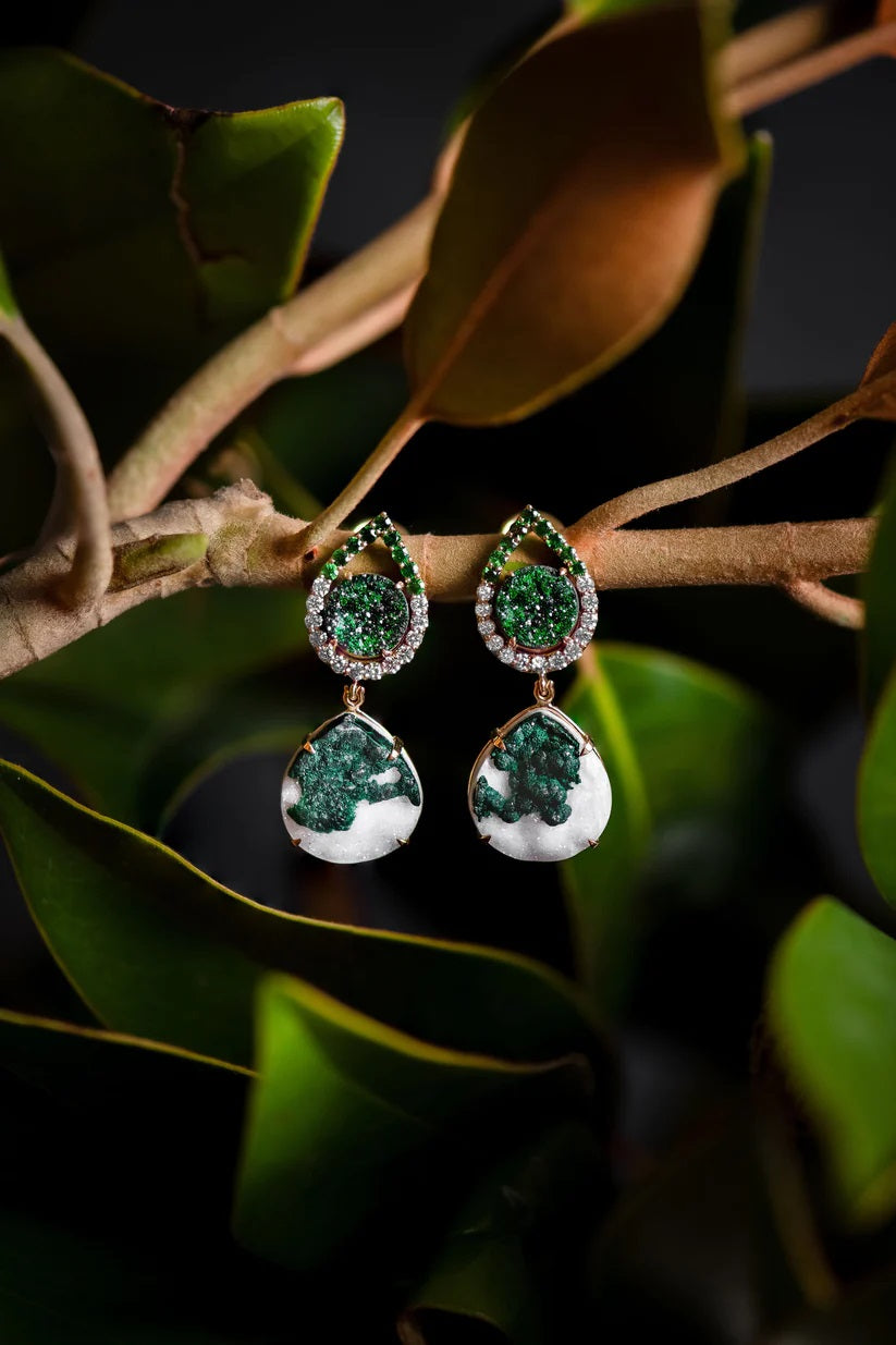 Magnolia Earrings-Earrings-Eleux Jewelry-hurdles-jewelry-boulder-colorado