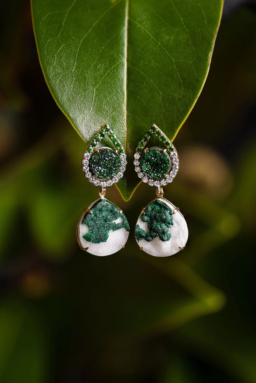 Magnolia Earrings-Earrings-Eleux Jewelry-hurdles-jewelry-boulder-colorado