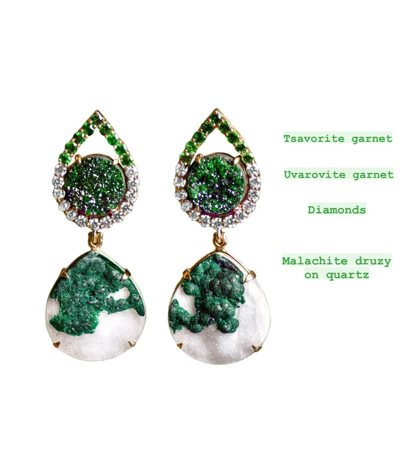 Magnolia Earrings-Earrings-Eleux Jewelry-hurdles-jewelry-boulder-colorado