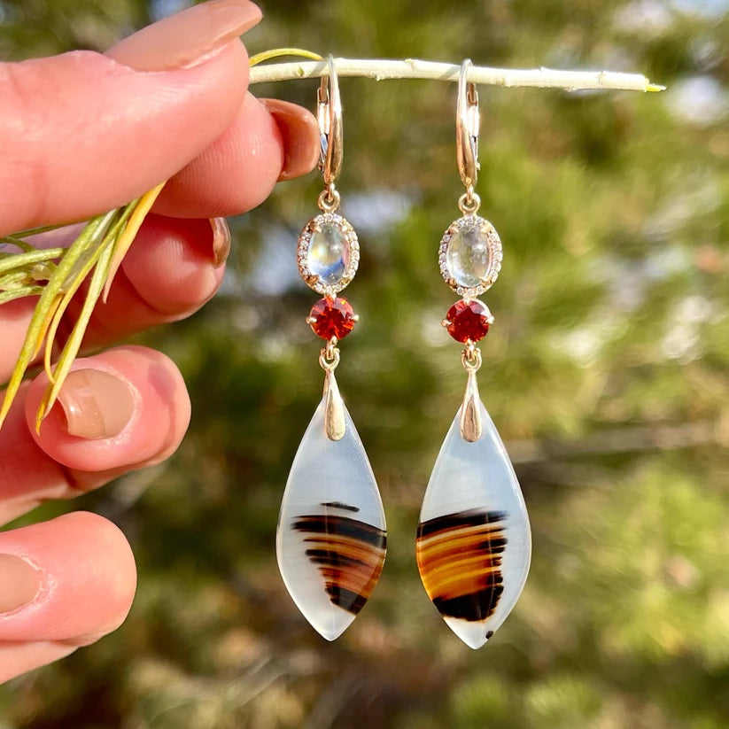 Monarch Earrings-Earrings-Eleux Jewelry-hurdles-jewelry-boulder-colorado