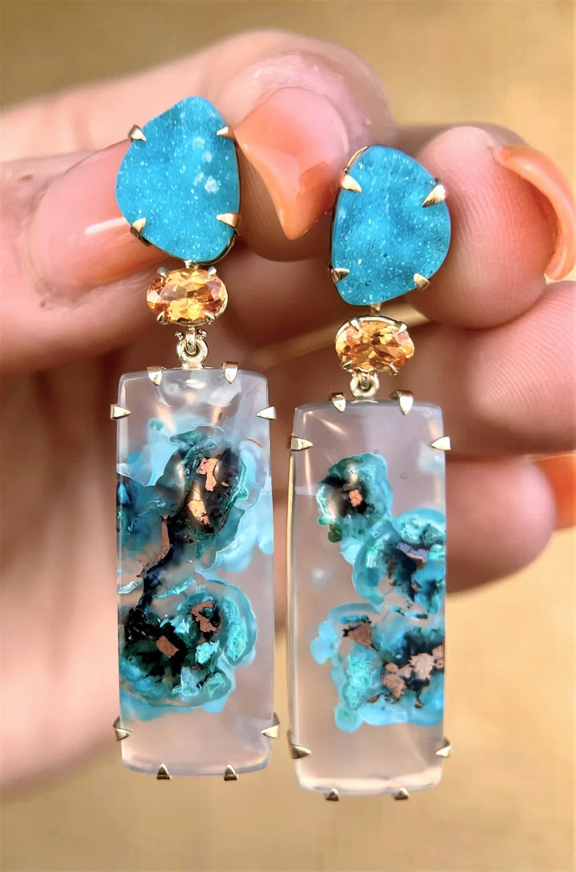 Santorini Earrings-Earrings-Eleux Jewelry-hurdles-jewelry-boulder-colorado