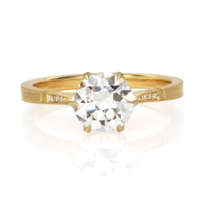 Grace Six Prong Cathedral Diamond Solitaire Ring-Engagement Ring-Erika Winters-I don' know or see my size-hurdles-jewelry-boulder-colorado