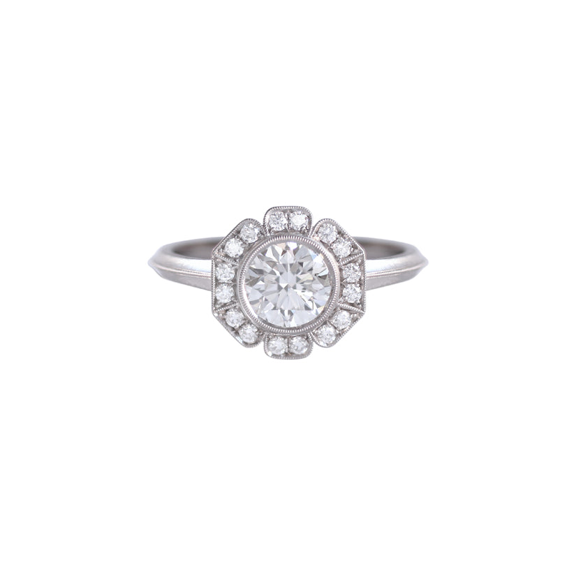 Platinum Caroline Halo Solitaire Engagement Ring-Engagement Ring-Erika Winters-I don' know or see my size-hurdles-jewelry-boulder-colorado