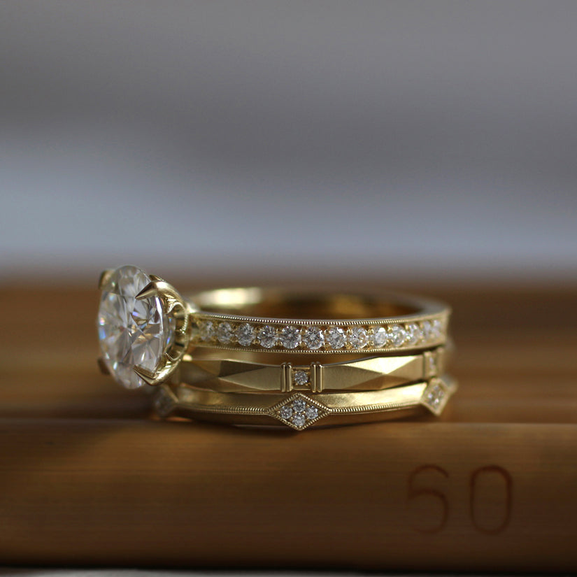 Viola Diamond Wedding Band-Wedding Band-Erika Winters-I don' know or see my size-hurdles-jewelry-boulder-colorado