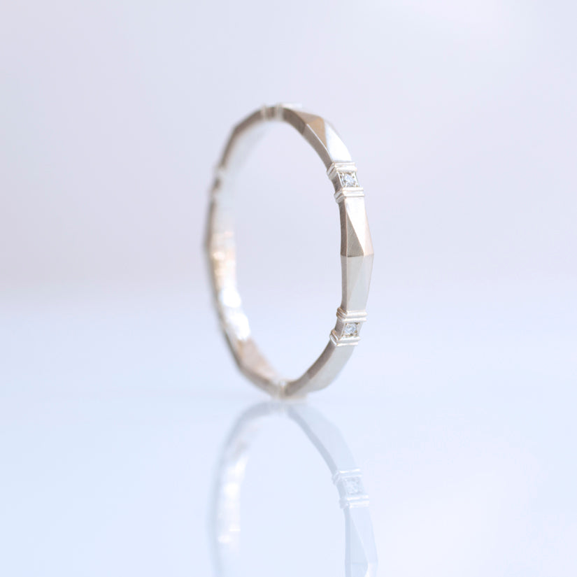 Viola Diamond Wedding Band-Wedding Band-Erika Winters-I don' know or see my size-hurdles-jewelry-boulder-colorado