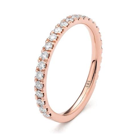 0.65 Carat Diamond Band - Rose Gold-Ring-Facet Barcelona-I don' know or see my size-hurdles-jewelry-boulder-colorado