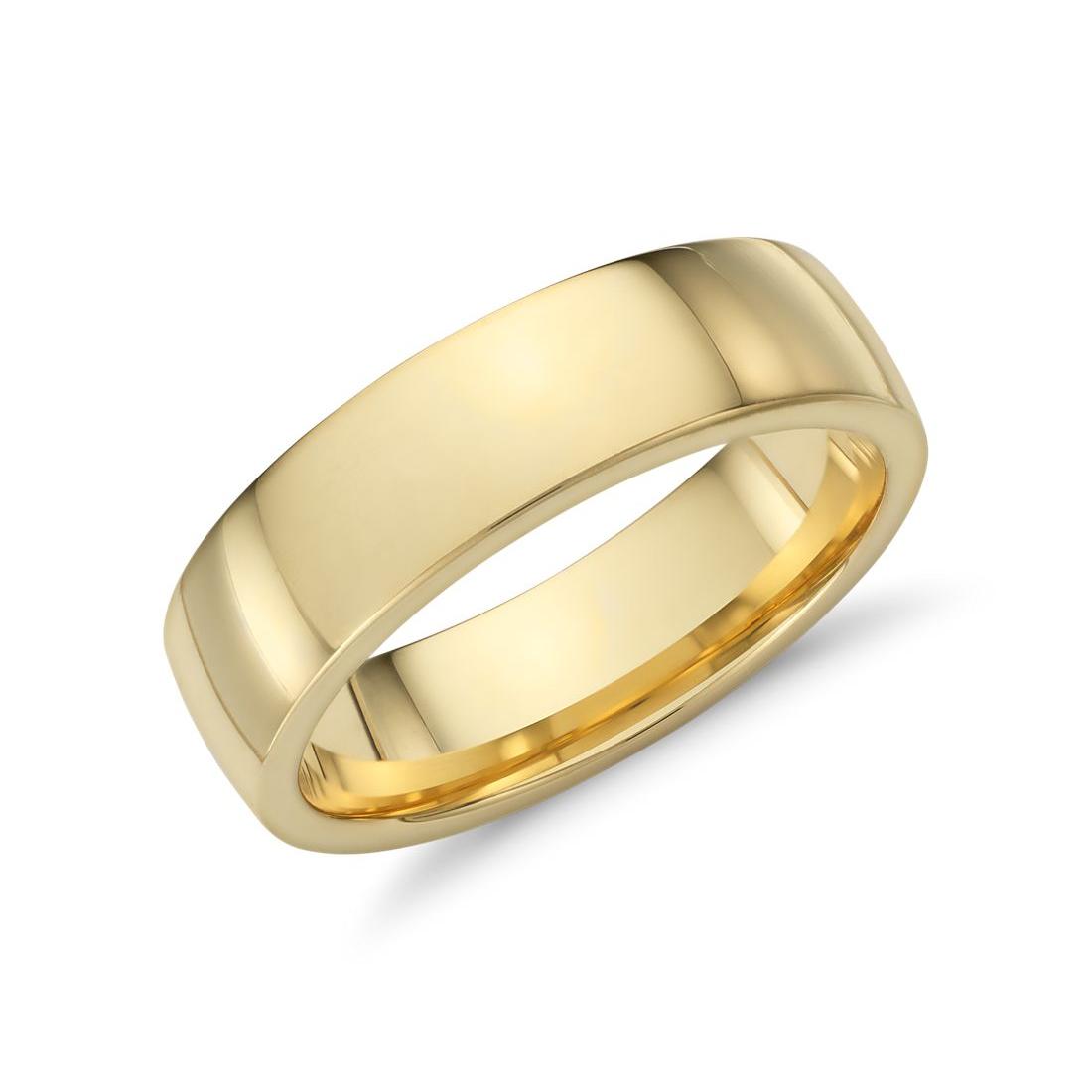 18k Gold 6mm Band-18k Gold Men's Wedding Bands-Guertin-I don' know or see my size-hurdles-jewelry-boulder-colorado