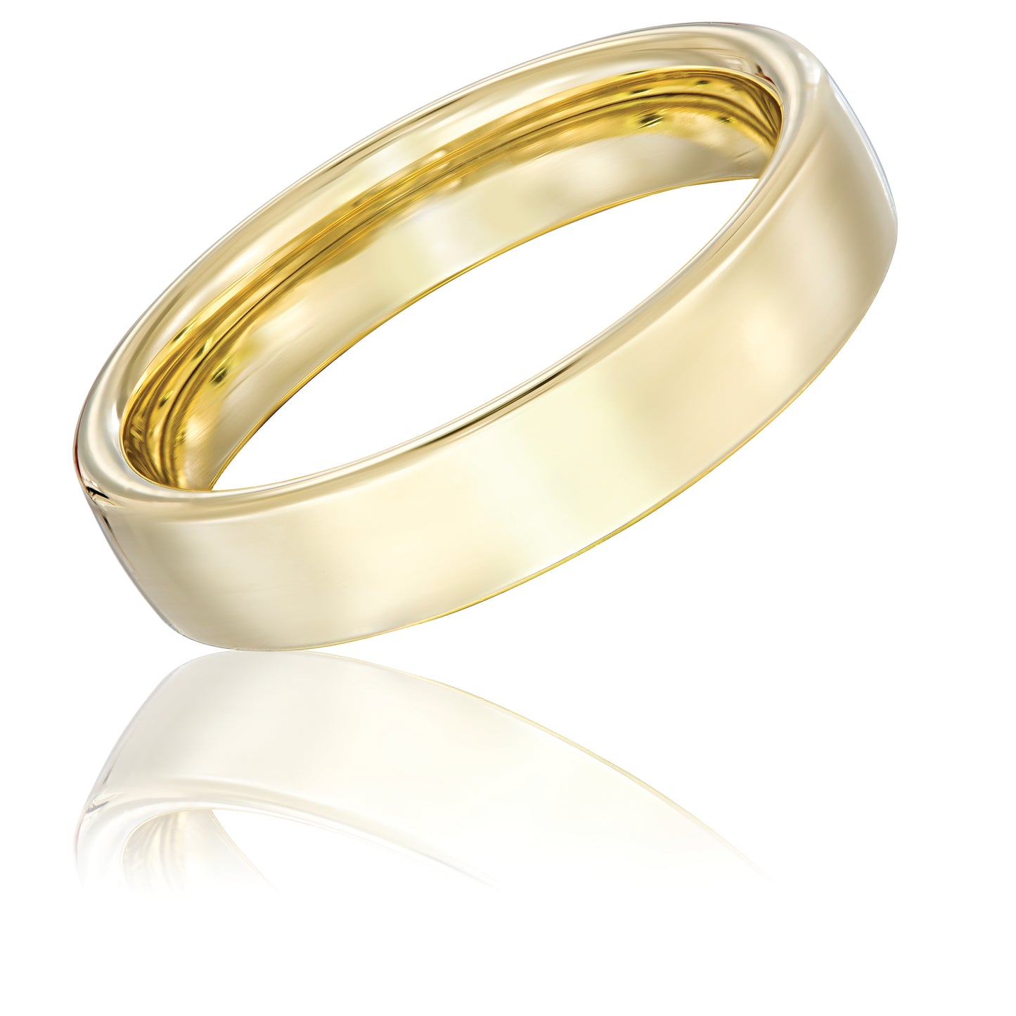 18k Yellow Gold 5mm Band-18k Gold Men's Wedding Bands-Guertin-I don' know or see my size-hurdles-jewelry-boulder-colorado