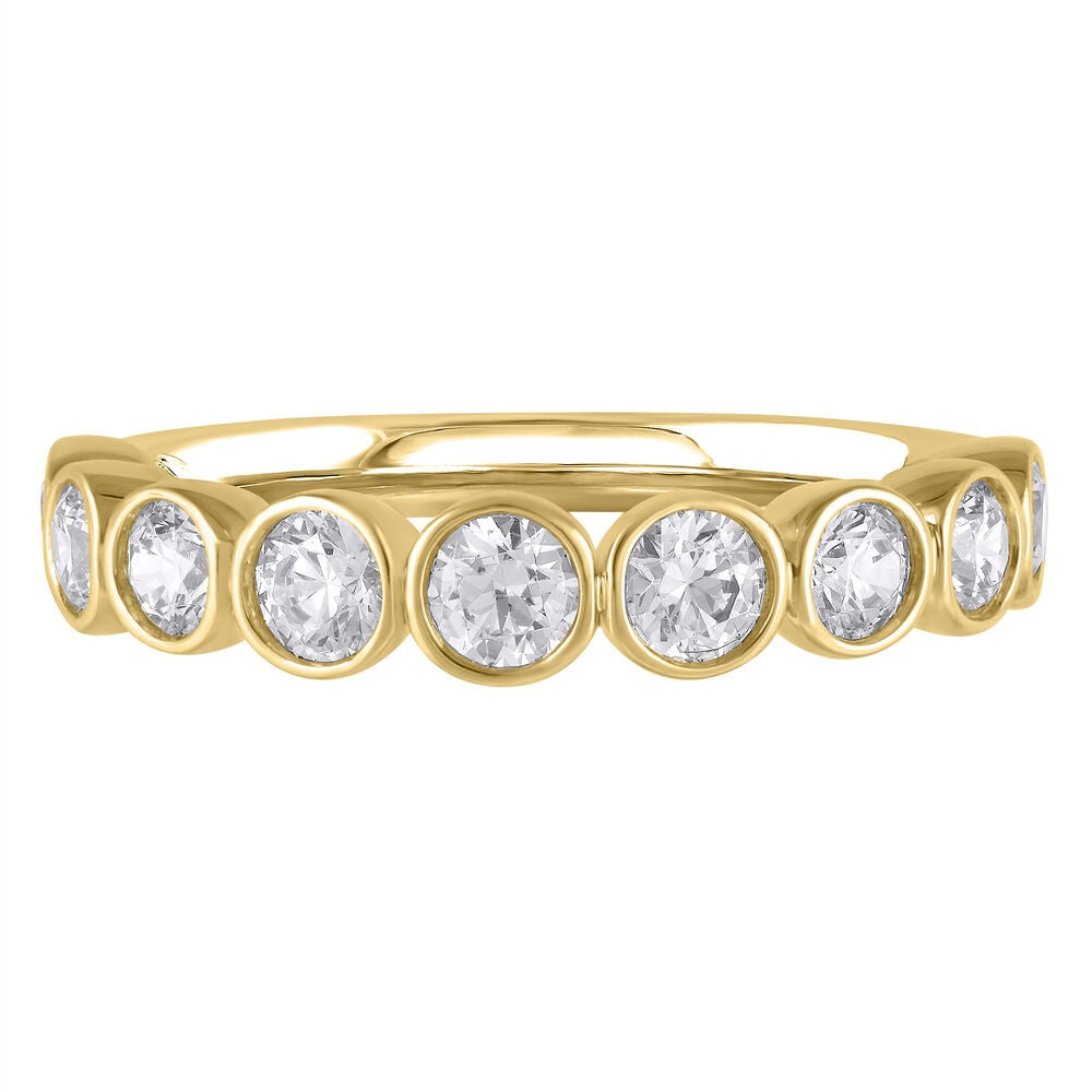 Bezel Set Diamond Band-Ring-Heera Moti-I don' know or see my size-hurdles-jewelry-boulder-colorado