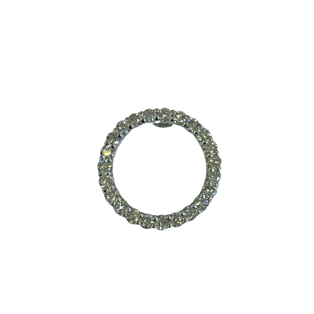 Diamond Circle Pendant-Pendant-Heera Moti-hurdles-jewelry-boulder-colorado