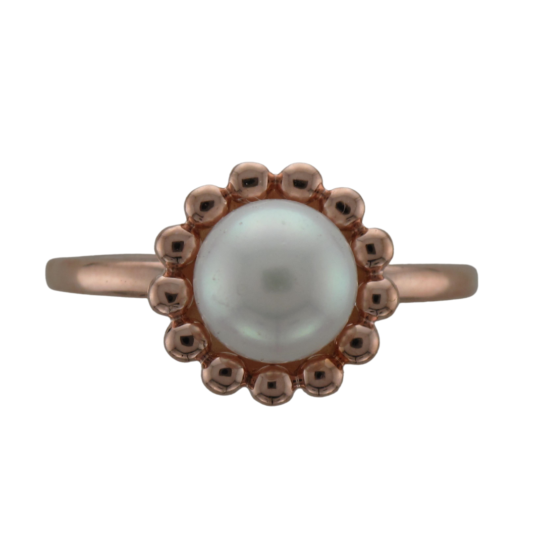 14k Rose Gold Pearl Ring-Ring-Hurdle's Jewelry Collection-I don' know or see my size-hurdles-jewelry-boulder-colorado