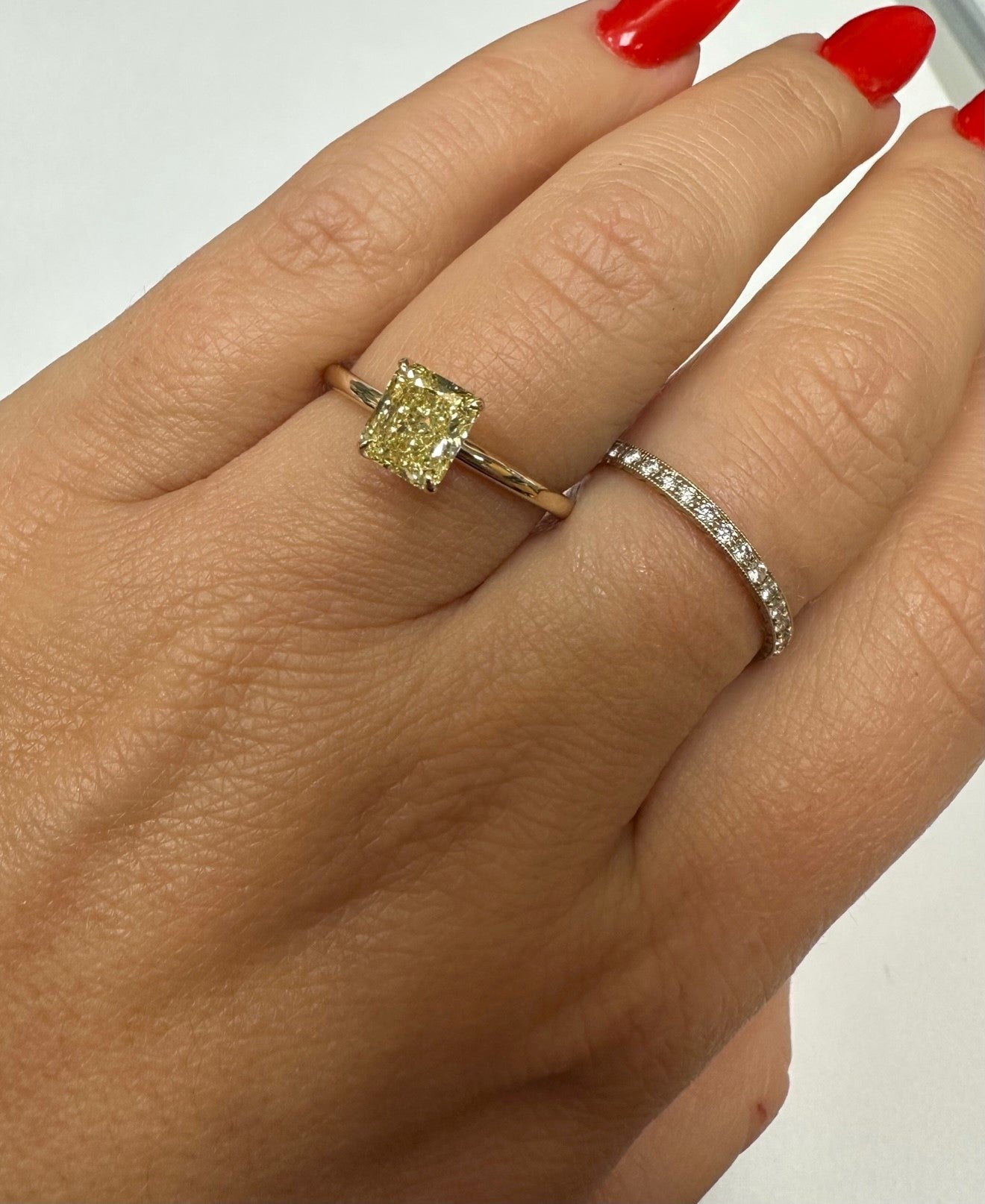 1.14 Carat Fancy Yellow Solitaire Ring-Engagement Ring-Hurdle's Jewelry Collection-I don' know or see my size-hurdles-jewelry-boulder-colorado