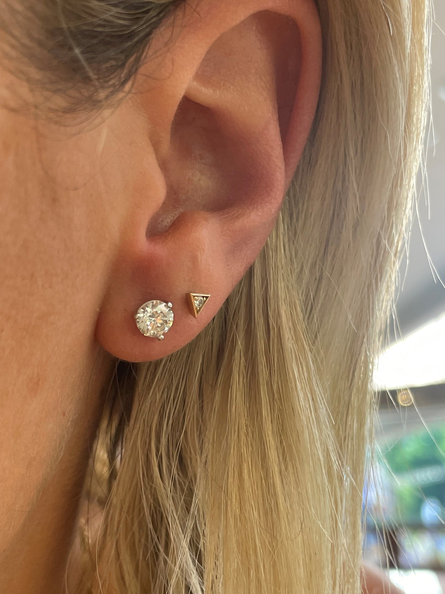 1.22 Carat Diamond Studs H / SI2 GIA-Diamond Stud-Hurdle's Jewelry Collection-hurdles-jewelry-boulder-colorado