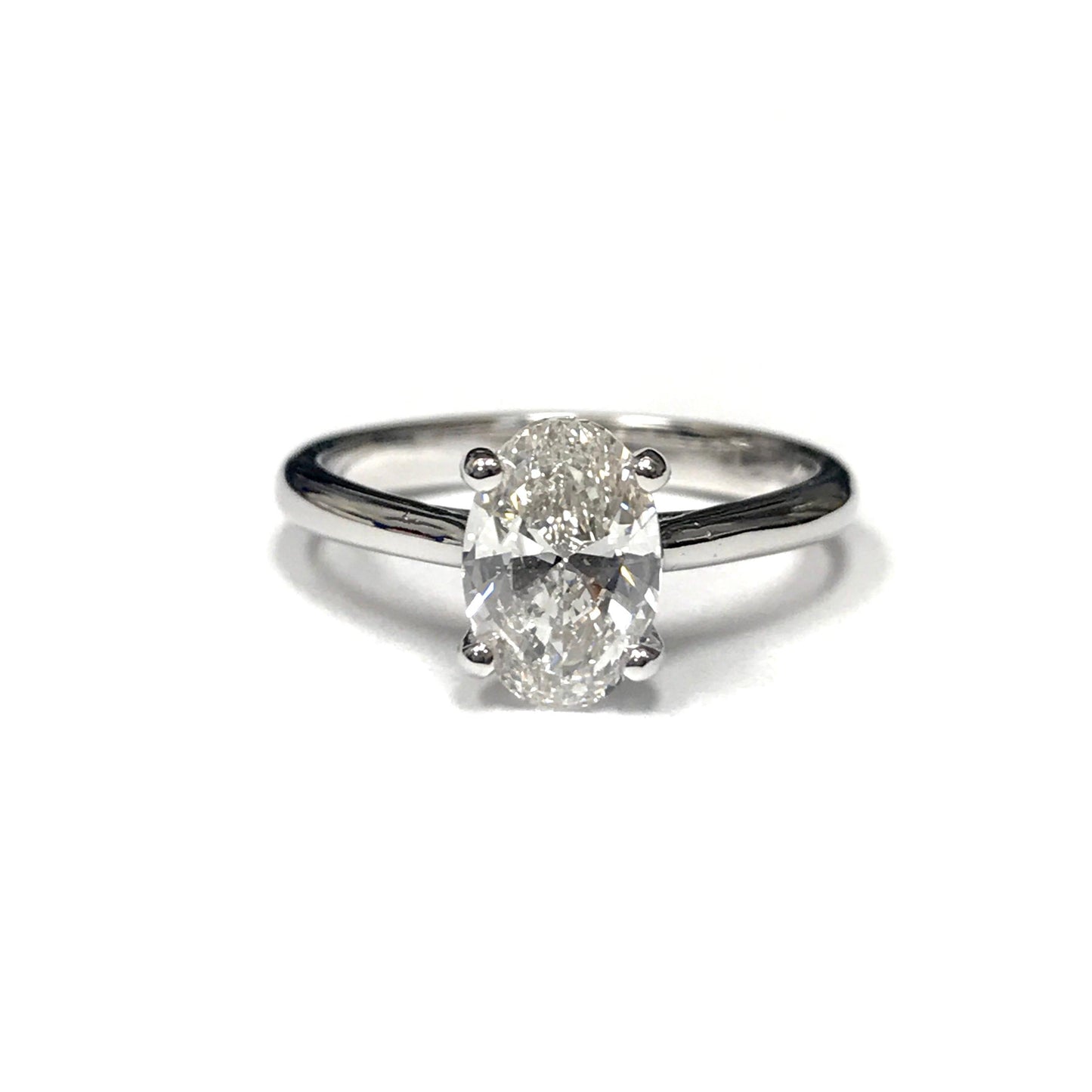 1.44 Carat Oval Diamond Engagement Ring-Engagement Ring-Hurdle's Jewelry Collection-I don' know or see my size-hurdles-jewelry-boulder-colorado