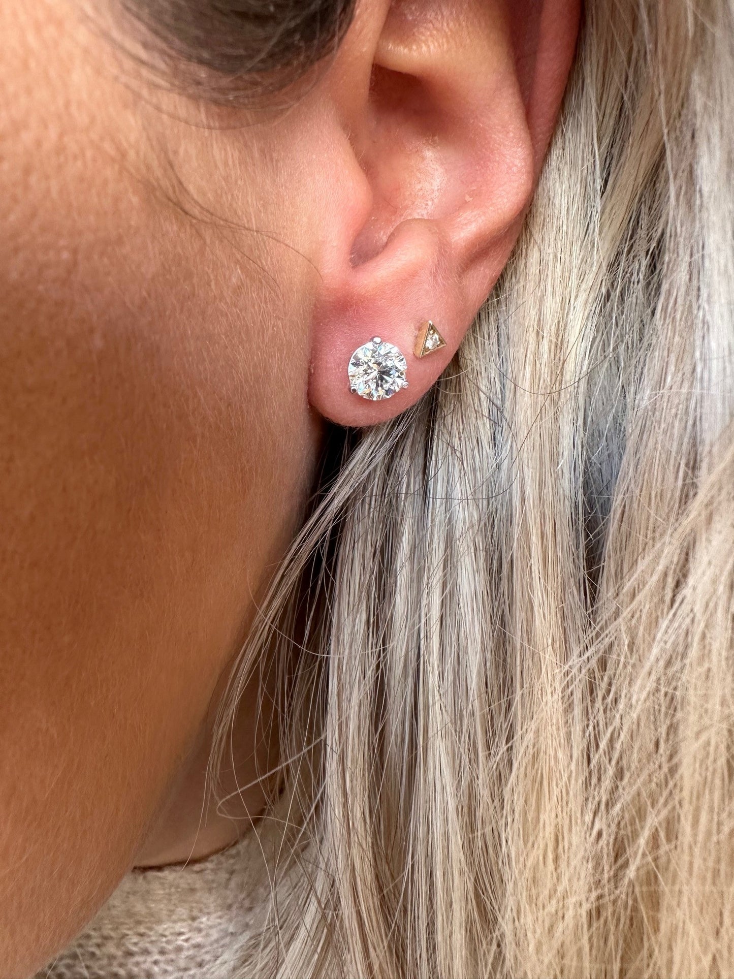2.00 Carat Diamond Studs H / SI2 GIA-Diamond Stud-Hurdle's Jewelry Collection-hurdles-jewelry-boulder-colorado
