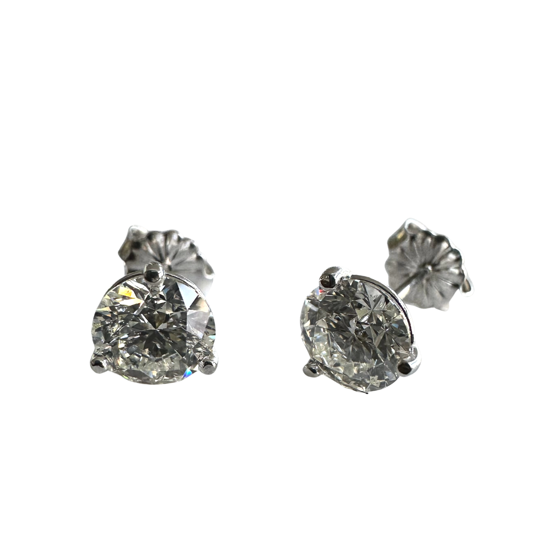 2.00 Carat Diamond Studs H / SI2 GIA-Diamond Stud-Hurdle's Jewelry Collection-hurdles-jewelry-boulder-colorado