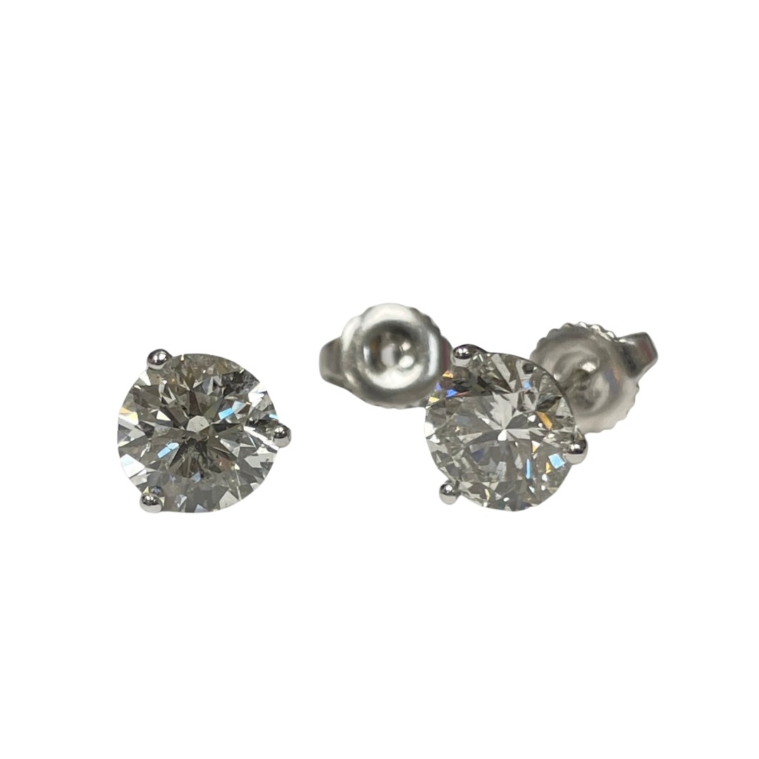 3.00 Carat Diamond Studs I / I1 - GIA-Diamond Stud-Hurdle's Jewelry Collection-hurdles-jewelry-boulder-colorado