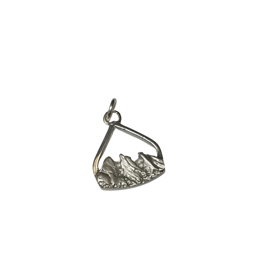 Flatiron Pendant - Silver Small-Pendant-Hurdle's Jewelry Collection-hurdles-jewelry-boulder-colorado