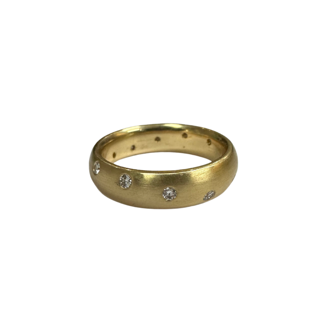 Flush Set Diamond Scatter Band-Ring-Hurdle's Jewelry Collection-hurdles-jewelry-boulder-colorado
