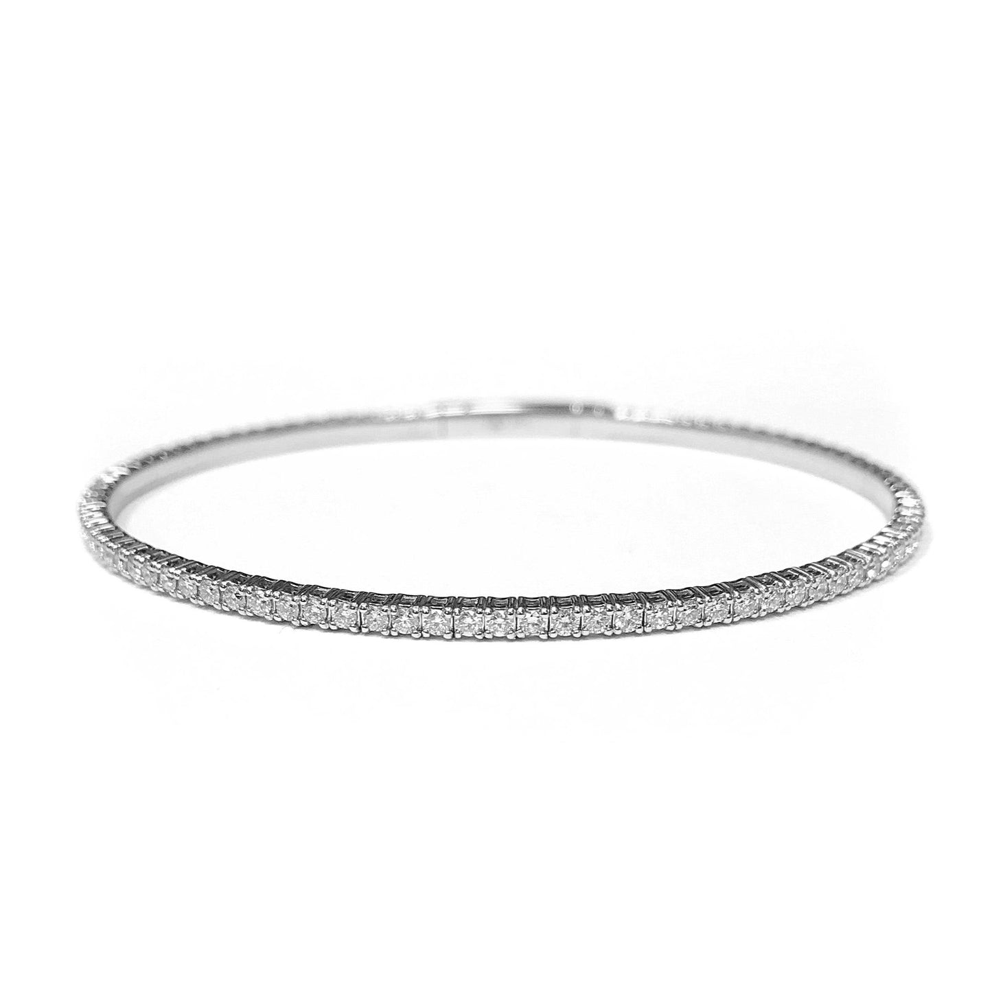 1.38 Carat Flexible Diamond Tennis Bracelet-Bracelet-IDD Jewelry-14K White Gold-hurdles-jewelry-boulder-colorado