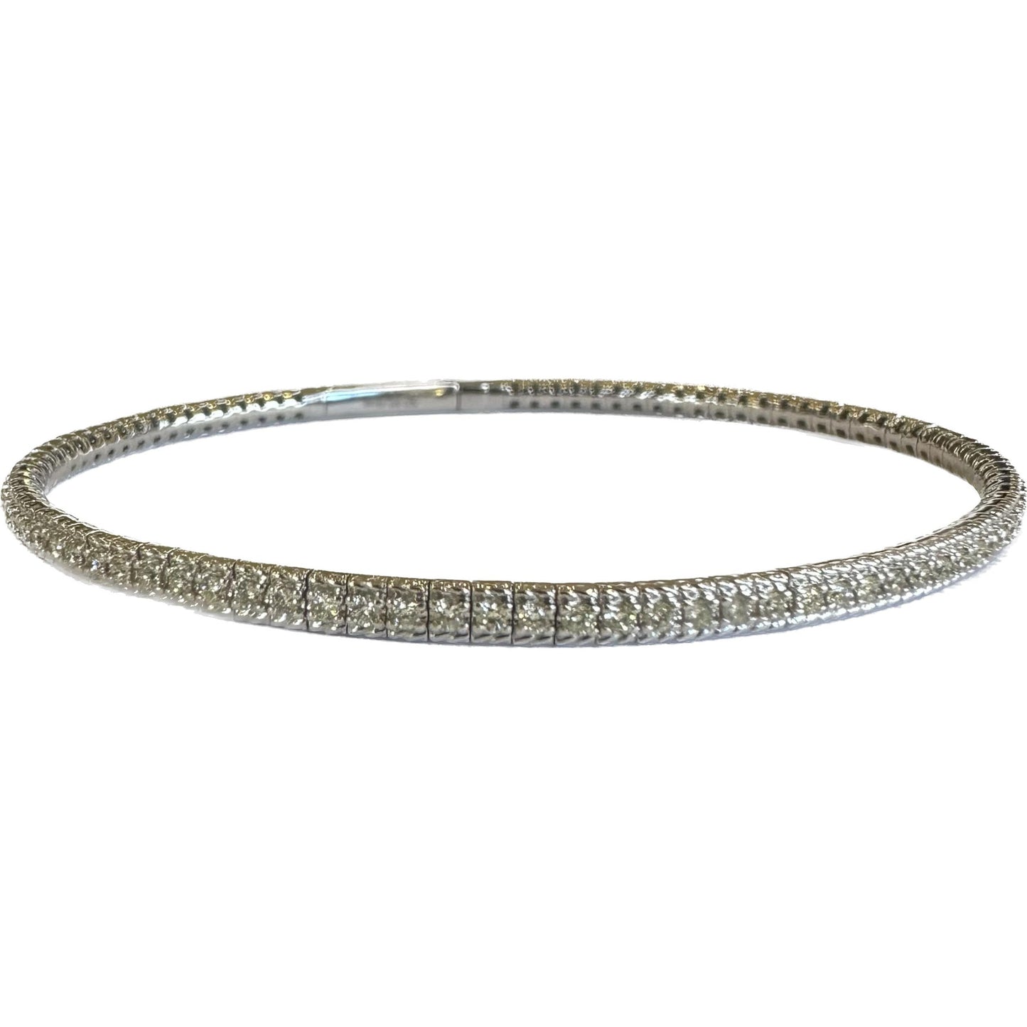 Milgrain Diamond Flexible Bangle-Bracelet-IDD Jewelry-hurdles-jewelry-boulder-colorado