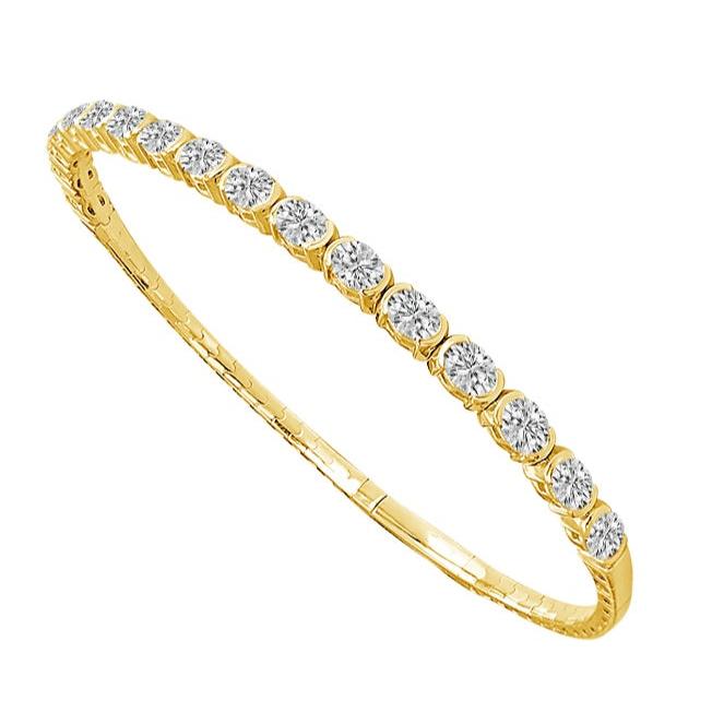 Oval Diamond Flexible Bracelet-Bracelet-IDD Jewelry-14K White Gold-hurdles-jewelry-boulder-colorado