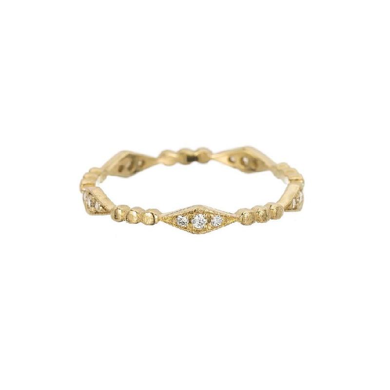 Diamond Deco Beaded Band-Ring-Jennie Kwon-I don' know or see my size-hurdles-jewelry-boulder-colorado