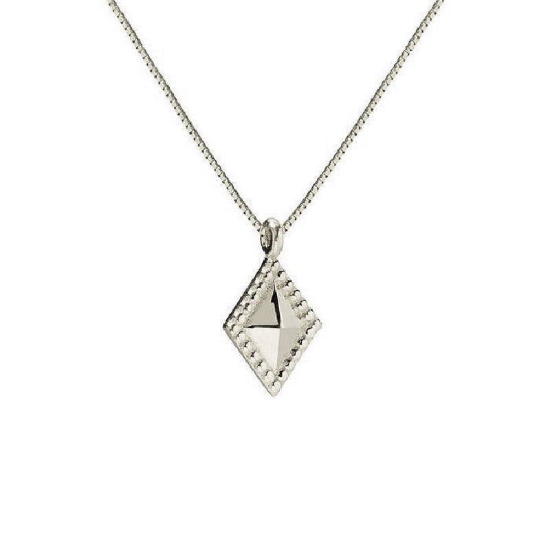 Diamond Milli Necklace-Necklace-Jennie Kwon-14K White Gold-hurdles-jewelry-boulder-colorado