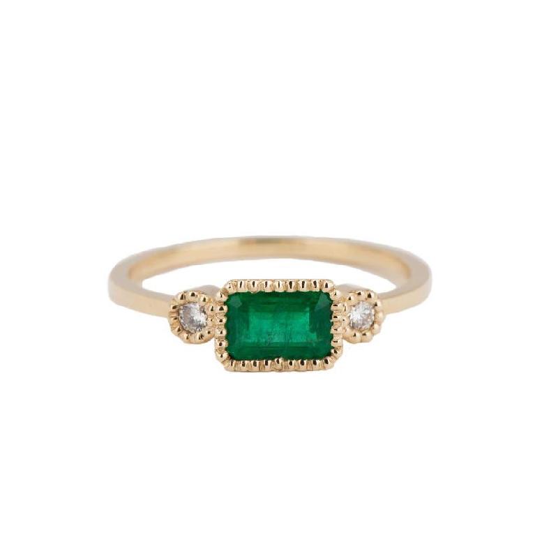 Emerald Lexie Ring-Ring-Jennie Kwon-I don' know or see my size-hurdles-jewelry-boulder-colorado