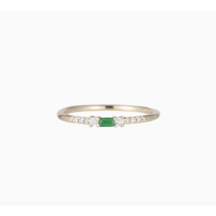 Emerald Petite Equilibrium Ring-Ring-Jennie Kwon-I don' know or see my size-hurdles-jewelry-boulder-colorado