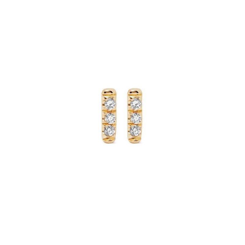 White Equilibrium Stud Earrings-Earrings-Jennie Kwon-14K White Gold-hurdles-jewelry-boulder-colorado
