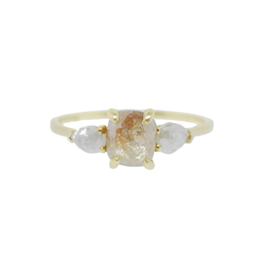Facet Three Stone Opaque Diamond Ring-Ring-Jennifer Dawes Design-I don' know or see my size-hurdles-jewelry-boulder-colorado