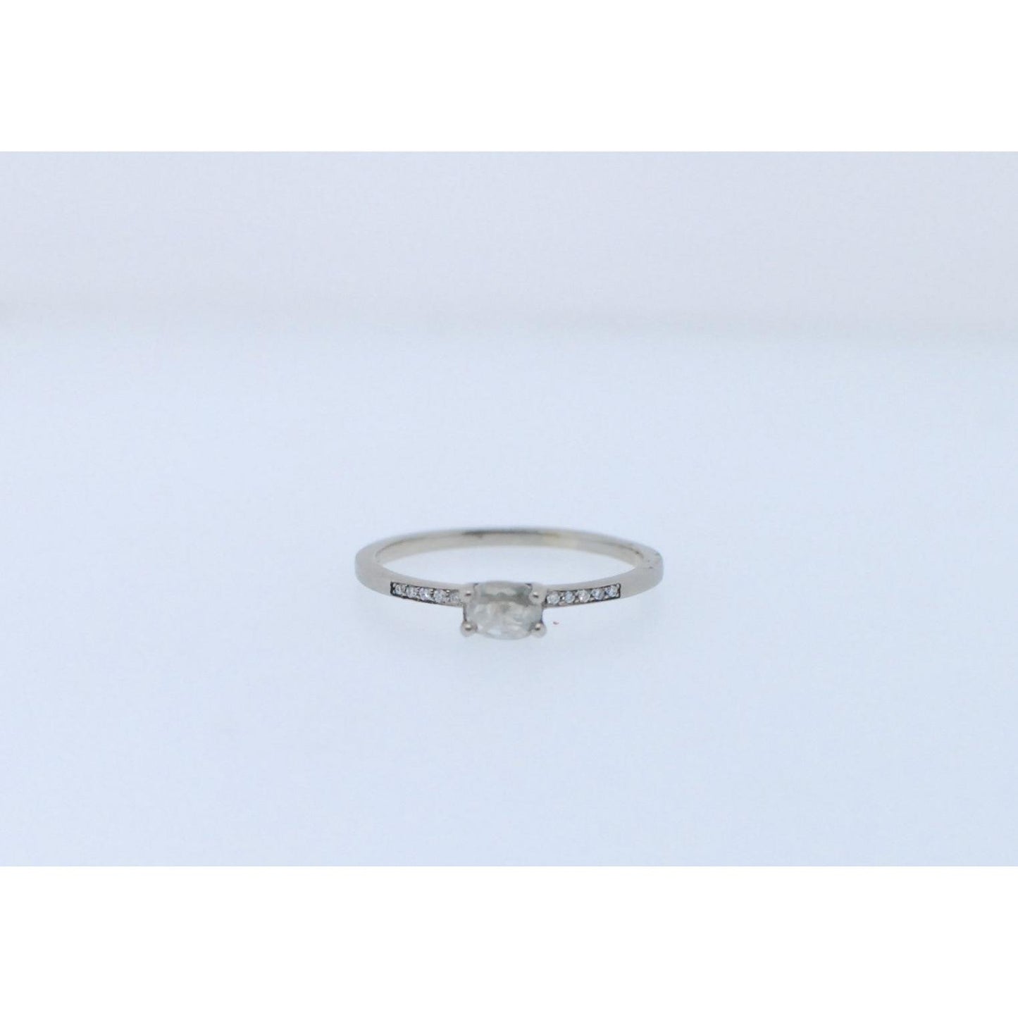 Stacking Oval Opaque Rose Cut Diamond Ring-Ring-Jennifer Dawes Design-I don' know or see my size-hurdles-jewelry-boulder-colorado