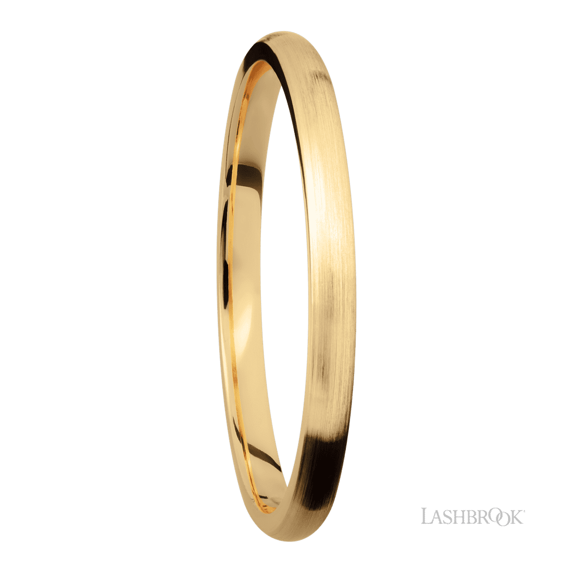 2 mm wide Domed 14K Yellow Gold band.-Wedding Band-Lashbrook Designs-I don' know or see my size-hurdles-jewelry-boulder-colorado