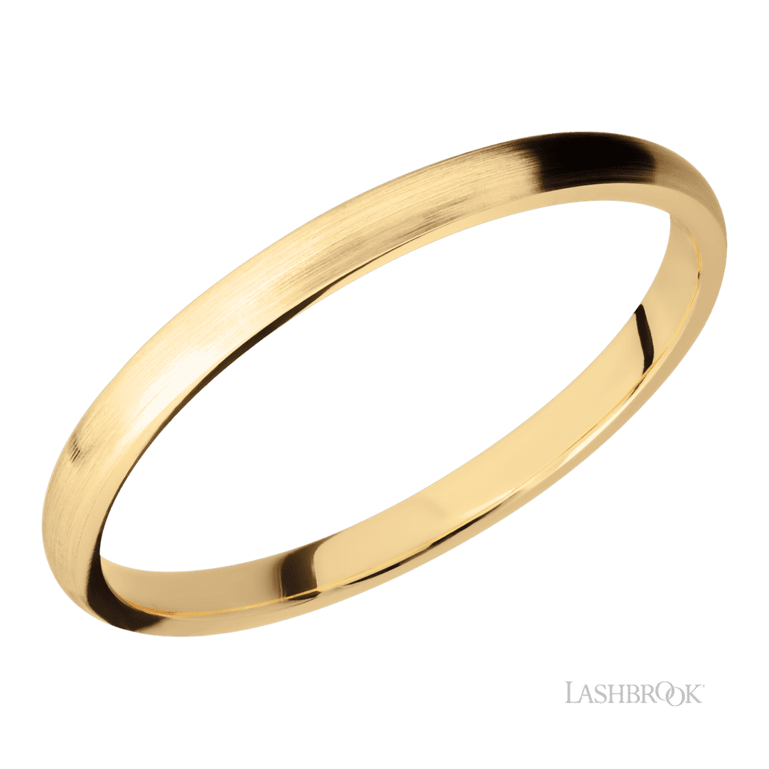 2 mm wide Domed 14K Yellow Gold band.-Wedding Band-Lashbrook Designs-I don' know or see my size-hurdles-jewelry-boulder-colorado