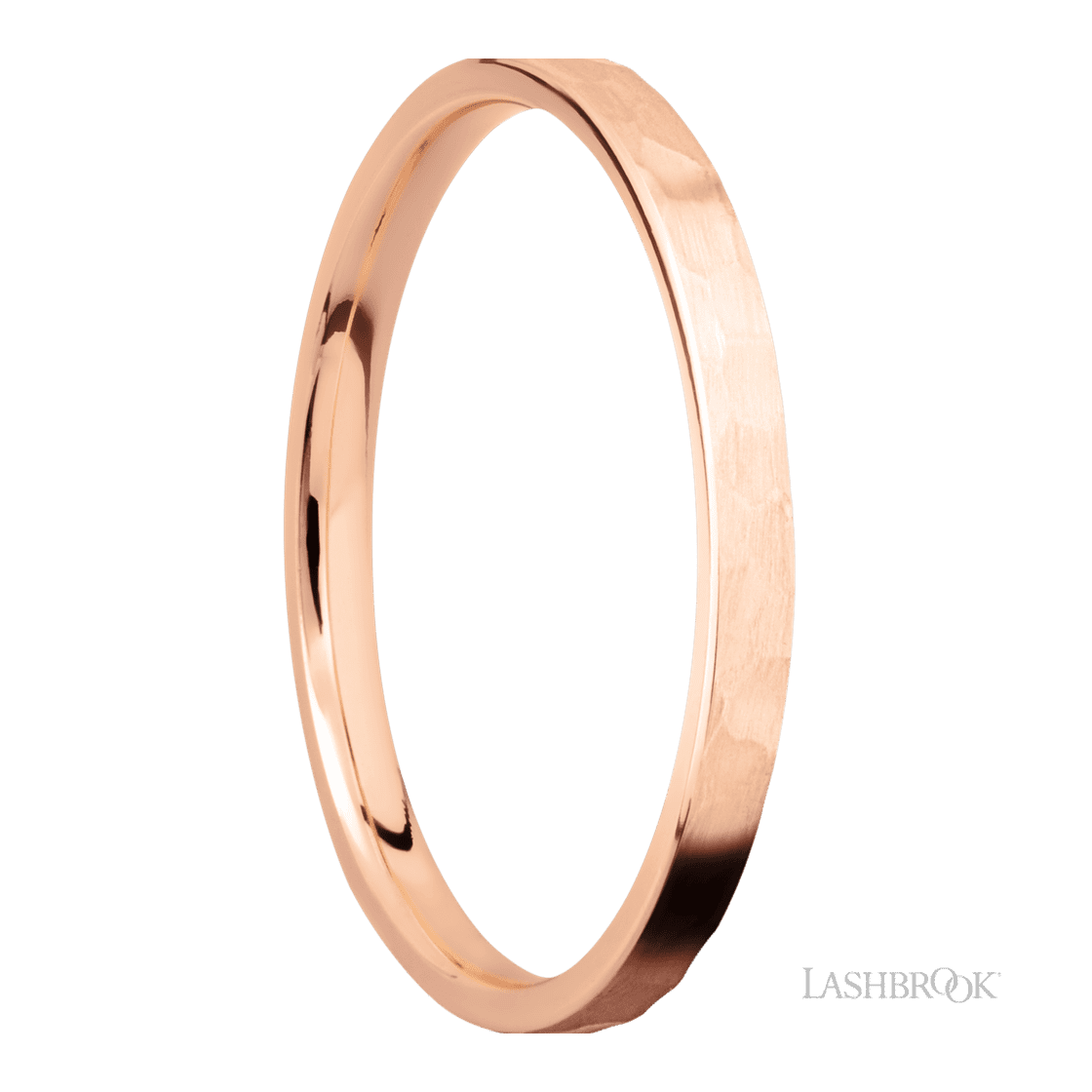 2 mm wide Flat 14K Rose Gold band.-Wedding Band-Lashbrook Designs-I don' know or see my size-hurdles-jewelry-boulder-colorado