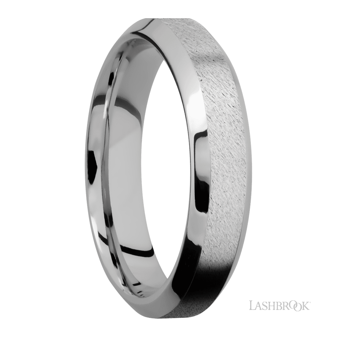 5 mm wide High Bevel Cobalt Chrome band.-Wedding Band-Lashbrook Designs-I don' know or see my size-hurdles-jewelry-boulder-colorado