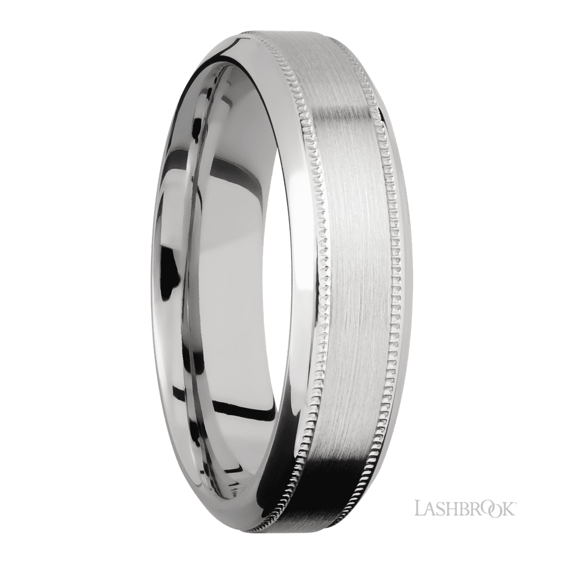 6 mm wide High Bevel Milgrain 14K White Gold band.-Wedding Band-Lashbrook Designs-I don' know or see my size-hurdles-jewelry-boulder-colorado