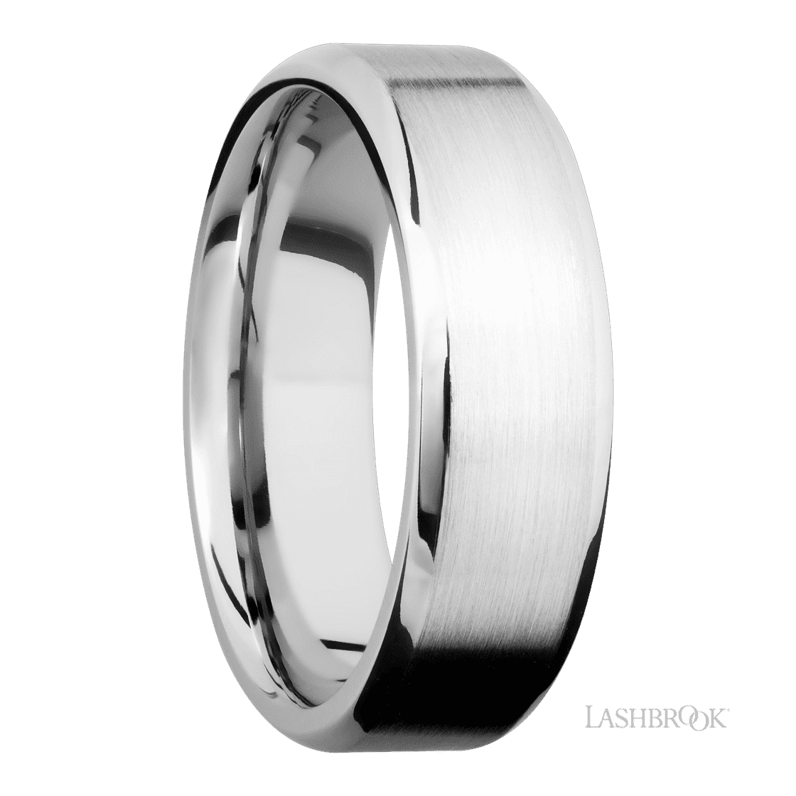7 mm wide Beveled 14K White Gold band.-Wedding Band-Lashbrook Designs-I don' know or see my size-hurdles-jewelry-boulder-colorado