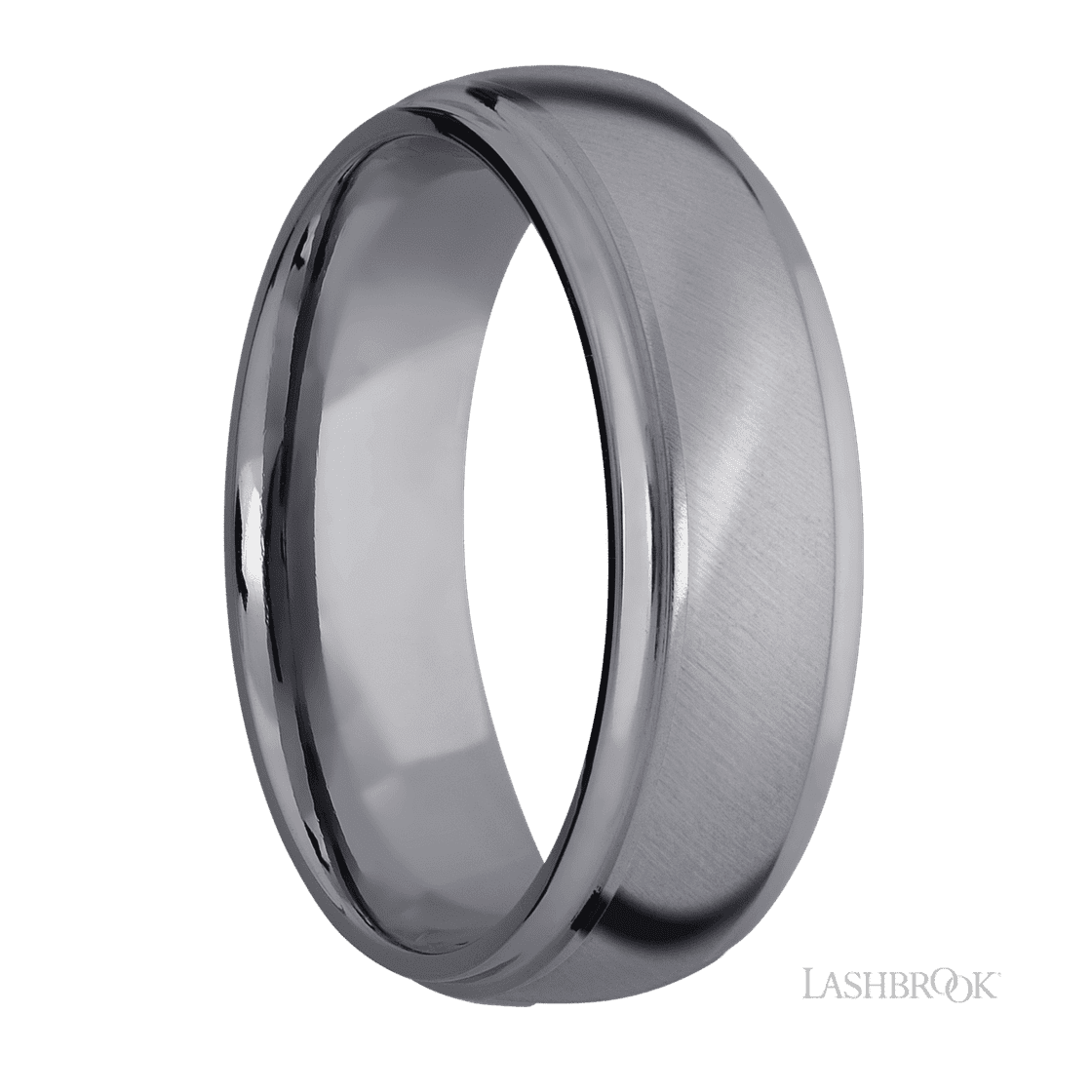 7 mm wide Domed Stepped Down Edges Tantalum band.-Wedding Band-Lashbrook Designs-I don' know or see my size-hurdles-jewelry-boulder-colorado