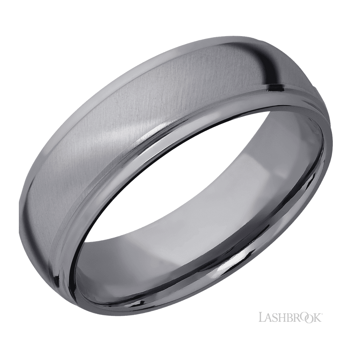 7 mm wide Domed Stepped Down Edges Tantalum band.-Wedding Band-Lashbrook Designs-I don' know or see my size-hurdles-jewelry-boulder-colorado
