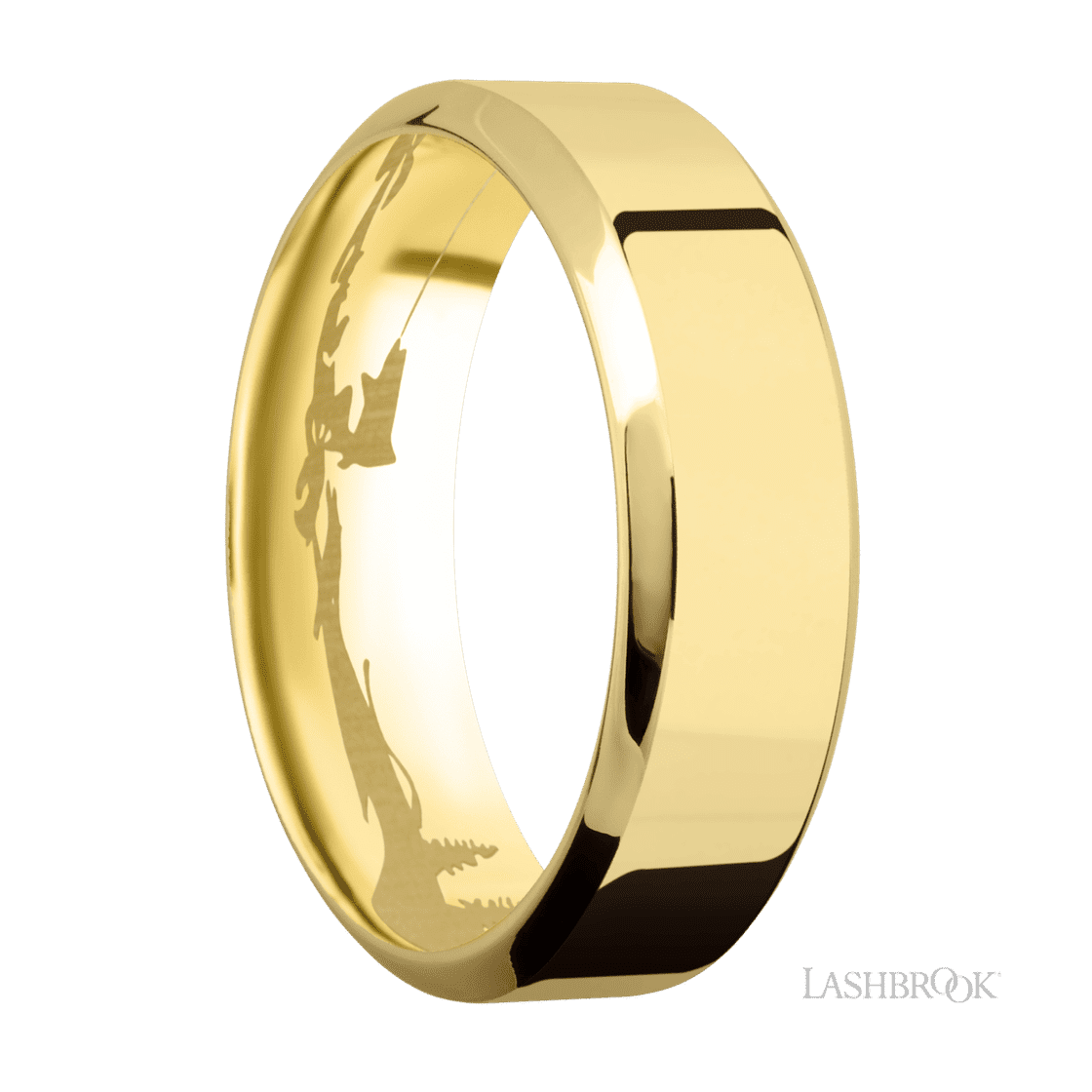7 mm wide High Bevel 14K Yellow Gold band.-Wedding Band-Lashbrook Designs-I don' know or see my size-hurdles-jewelry-boulder-colorado