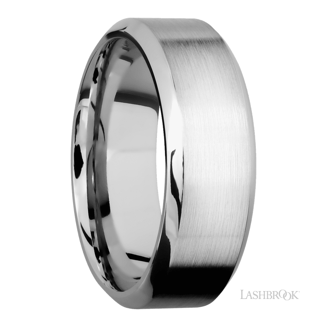8 mm wide High Bevel 14K White Gold band.-Wedding Band-Lashbrook Designs-I don' know or see my size-hurdles-jewelry-boulder-colorado