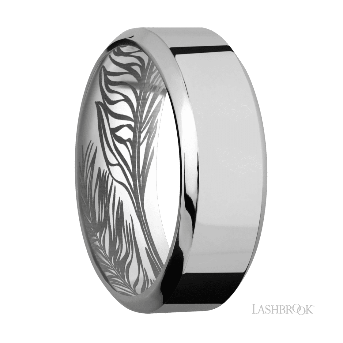 8 mm wide High Bevel Titanium band.-Wedding Band-Lashbrook Designs-I don' know or see my size-hurdles-jewelry-boulder-colorado