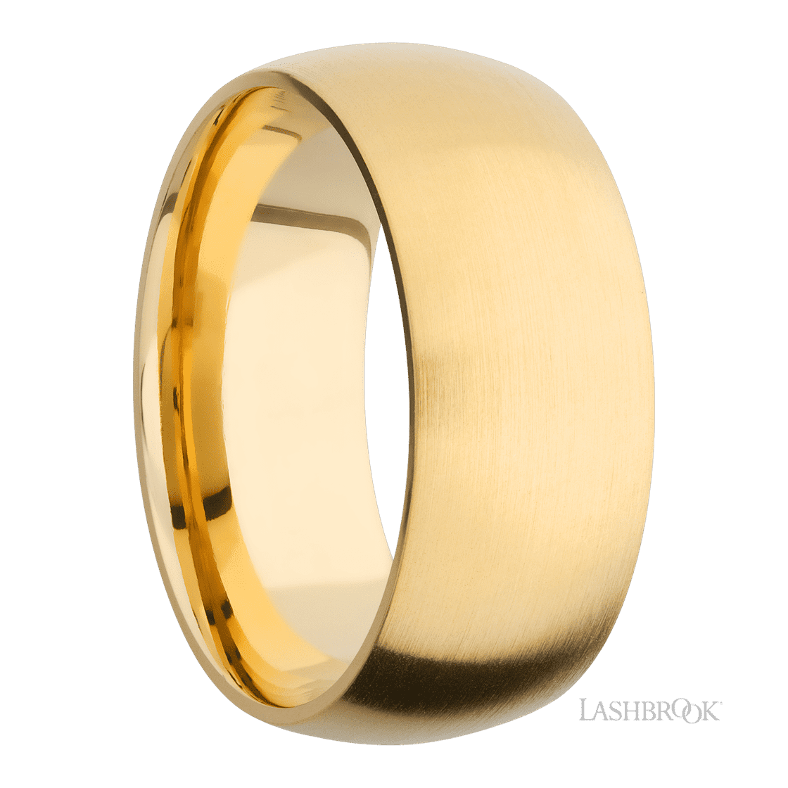 9 mm wide Domed 14K Yellow Gold band.-Wedding Band-Lashbrook Designs-I don' know or see my size-hurdles-jewelry-boulder-colorado