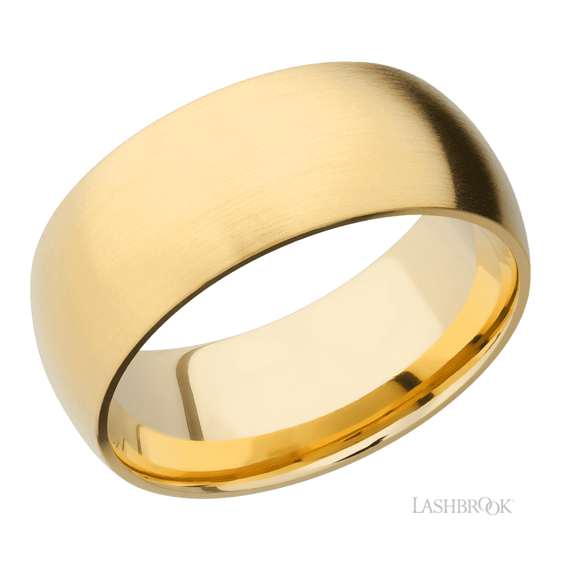 9 mm wide Domed 14K Yellow Gold band.-Wedding Band-Lashbrook Designs-I don' know or see my size-hurdles-jewelry-boulder-colorado